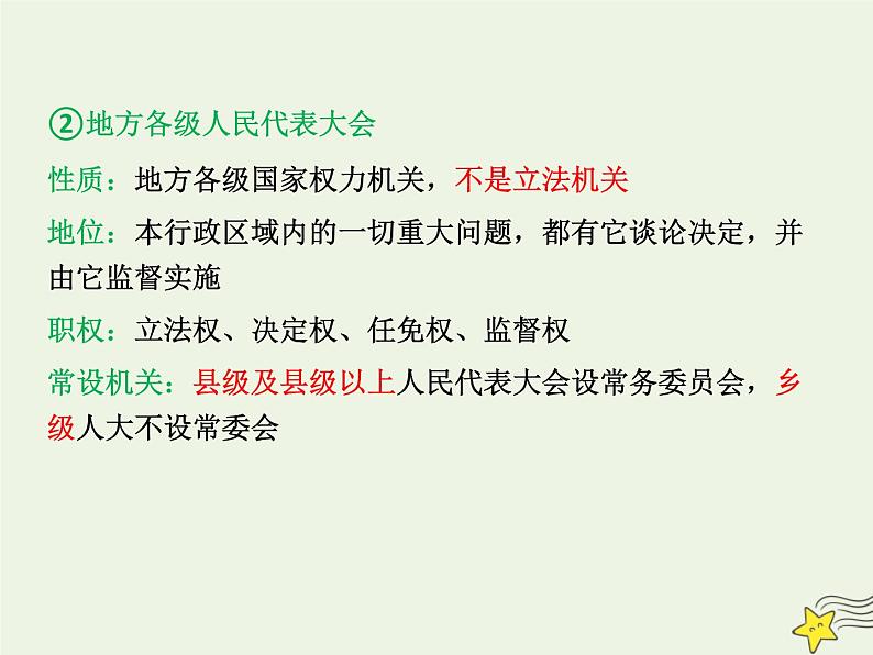 高考政治一轮复习第6课我国的人民代表大会制度课件08