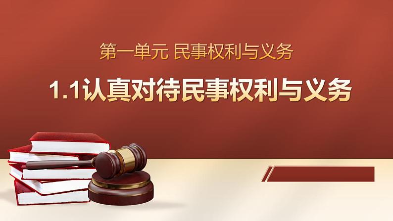 1.1认真对待民事权利与义务 课件2选择性必修二法律与生活第1页