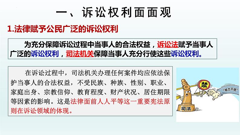 10.1 正确行使诉讼权利 课件1选择性必修2法律与生活第5页