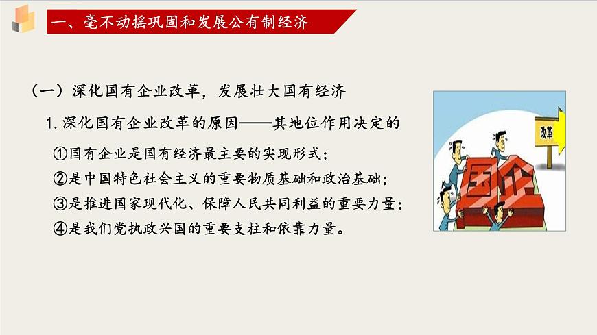 【高中政治】必修二 1.2堅持“兩個毫不動搖”課件第6頁