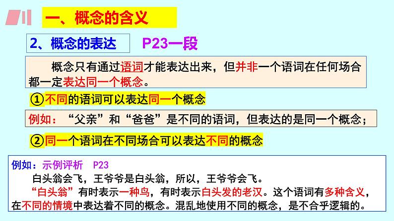 4.1 概念的概述 课件2 选择性必修3逻辑与思维07