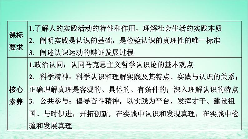 2023版新教材高考政治一轮总复习第二单元认识社会与价值选择第4课探索认识的奥秘课件部编版必修402