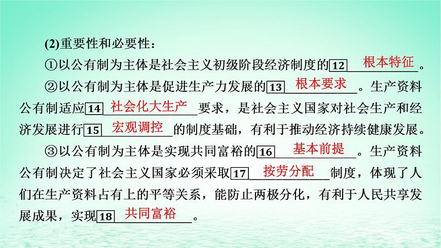 2023版新教材高考政治一輪總復(fù)習(xí)第一單元生產(chǎn)資料所有制與經(jīng)濟(jì)體制第1課我國(guó)的生產(chǎn)資料所有制課件部編版必修2第8頁(yè)