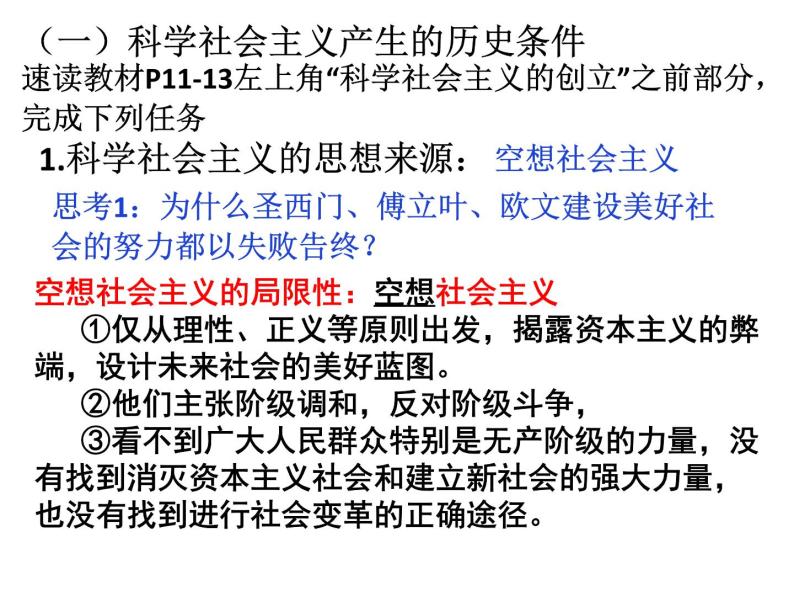 高中政治必修一 1.2《科学社会主义的理论与实践》多媒体精品课件05