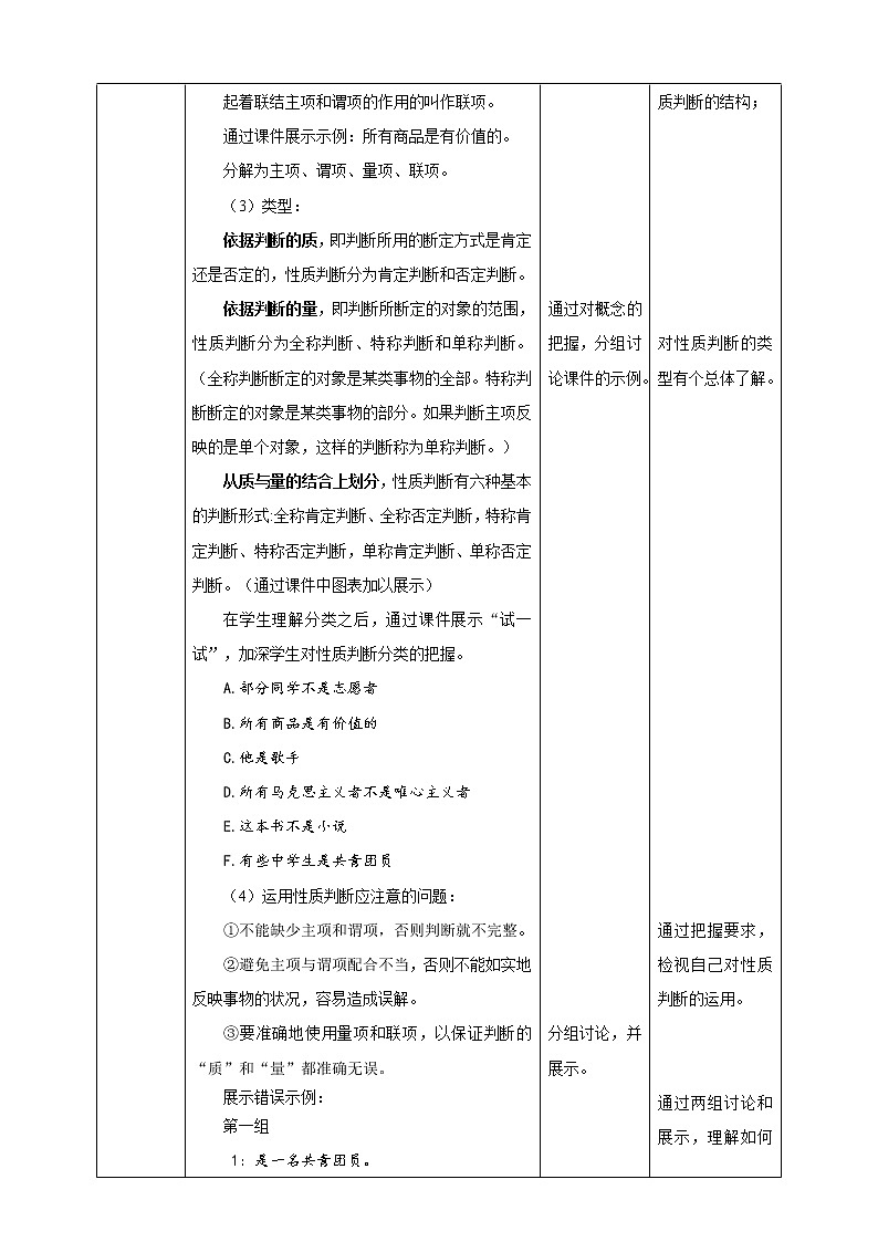 高中政治选修三 5.2正确运用简单判断 教学设计第2页