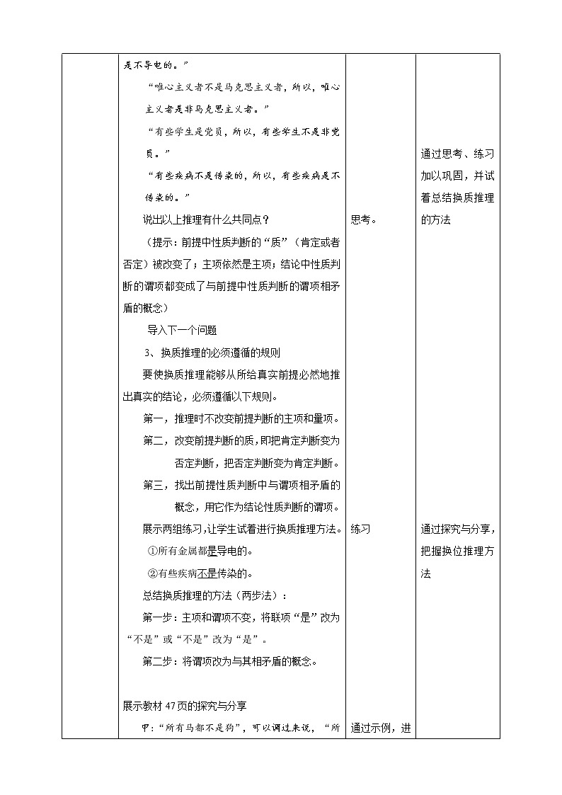 高中政治選修三  6.2簡單判斷的演繹推理方法 教學設計第2頁