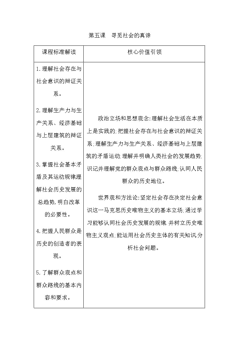 人教版高中思想政治必修4哲学与文化第二单元认识社会与价值选择课时作业+导学案+教学课件+检测试题01