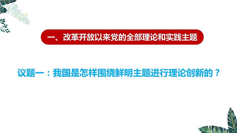 高中政治必修一 3.2 中国特色社会主义的创立、发展和完善- 课件04