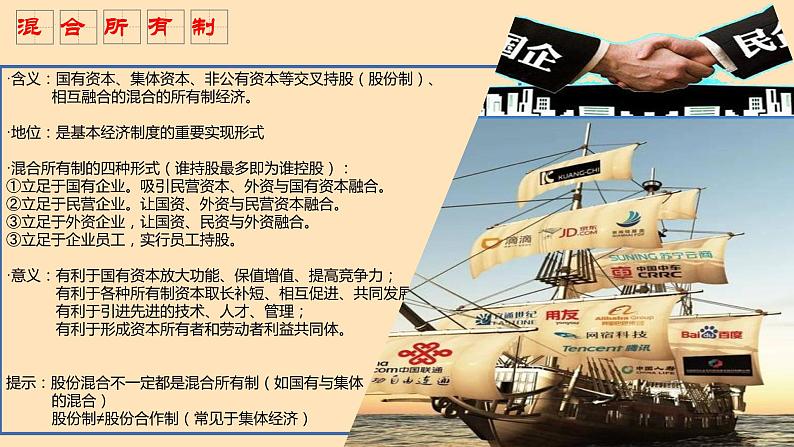 1.2 坚持“两个毫不动摇” 课件 统编版高中政治必修2 经济与社会第6页