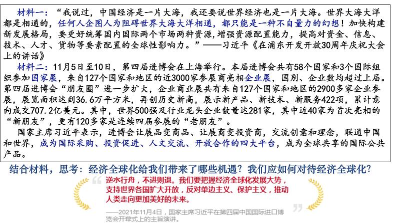 6.2 日益开放的世界经济 课件第1页