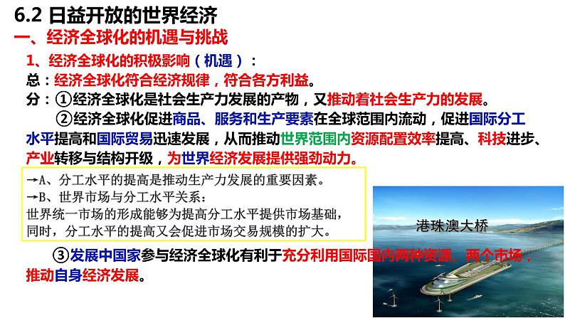 6.2 日益开放的世界经济 课件第3页
