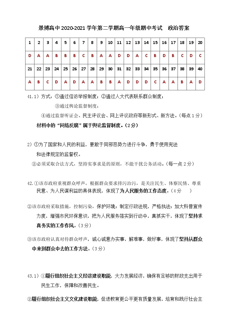 2021银川贺兰县景博中学高一下学期期中考试政治试题（可编辑）PDF版含答案01