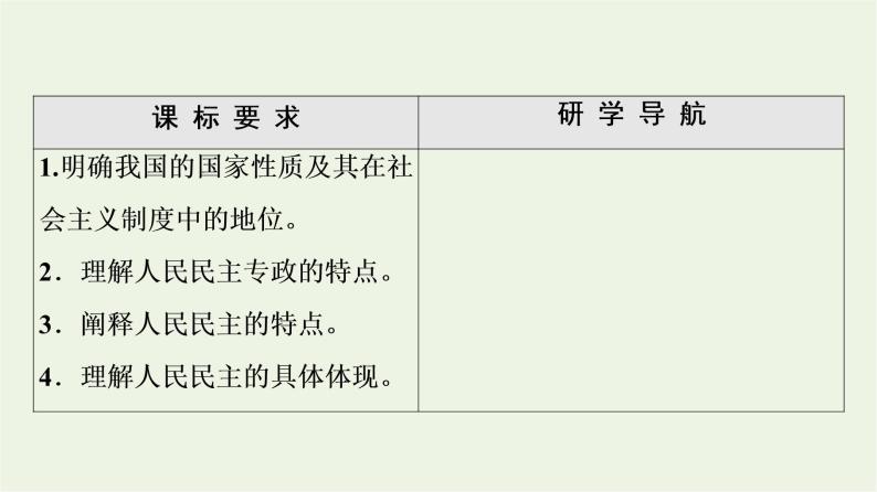 人教统编版高中政治必修3第2单元第4课第1框人民民主专政的本质：人民当家作主课件+学案+练习含答案07