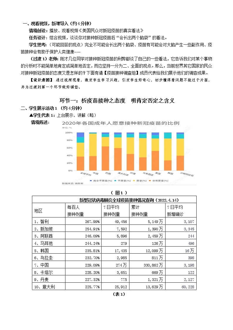 10.1 不作簡單肯定或否定 教學(xué)設(shè)計第3頁