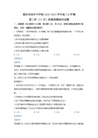 重庆市南开中学2022-2023学年高三政治上学期11月月考试题（Word版附解析）