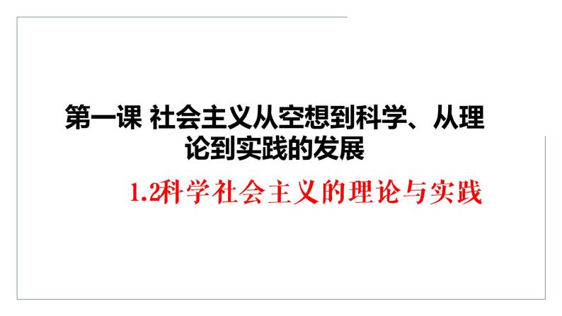 1.2 科学社会主义的理论与实践 课件01