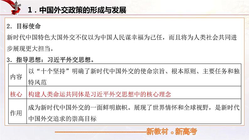 中国的外交(课件)高考政治一轮复习(统编版)08