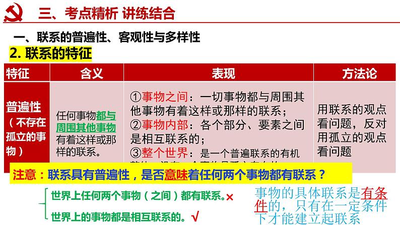 3.1 世界是普遍联系的 课件-2023届高考政治一轮复习统编版必修四哲学与文化第8页