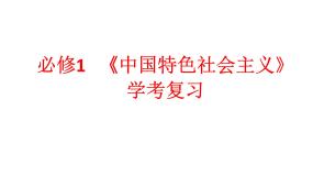 必修一《中国特色社会主义》第四课复习课件