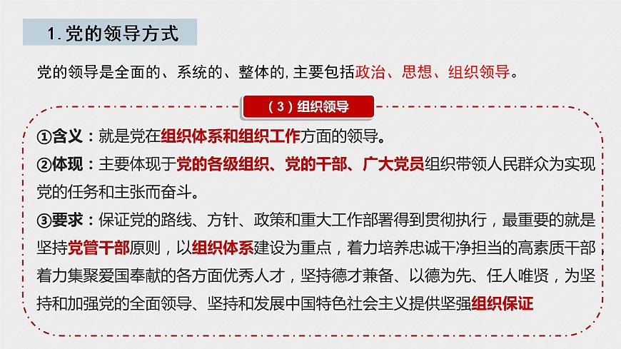 第三課 堅持和加強黨的全面領(lǐng)導(dǎo) 課件第7頁