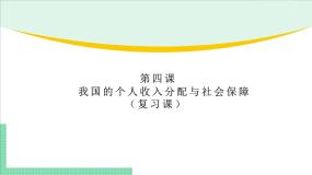 高中政治（必修2）第四课《我国的个人收入分配与社会保障》期末复习课件