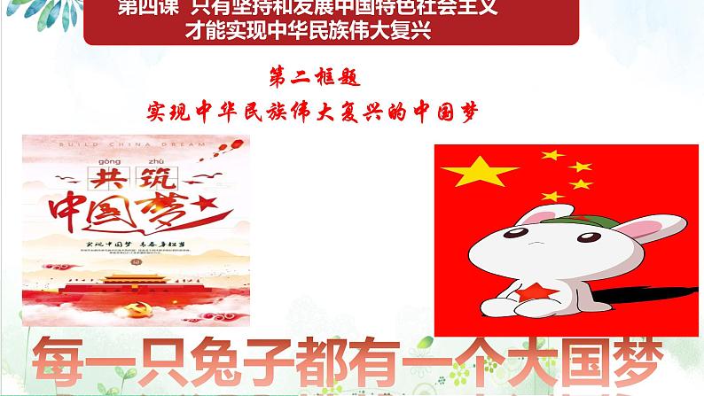 高中政治(必修1)4-2 实现中华民族伟大复兴的中国梦课件第1页