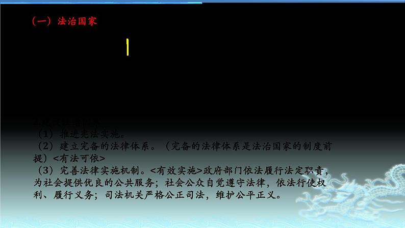 新高中政治高考专题五 依法治国-2021年高考政治二轮复习高效课堂之优质课件07