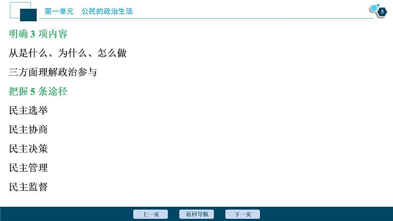 新高中政治高考2021年高考政治一轮复习(新高考版) 第2部分 第1单元 第2课 我国公民的政治参与课件PPT第6页