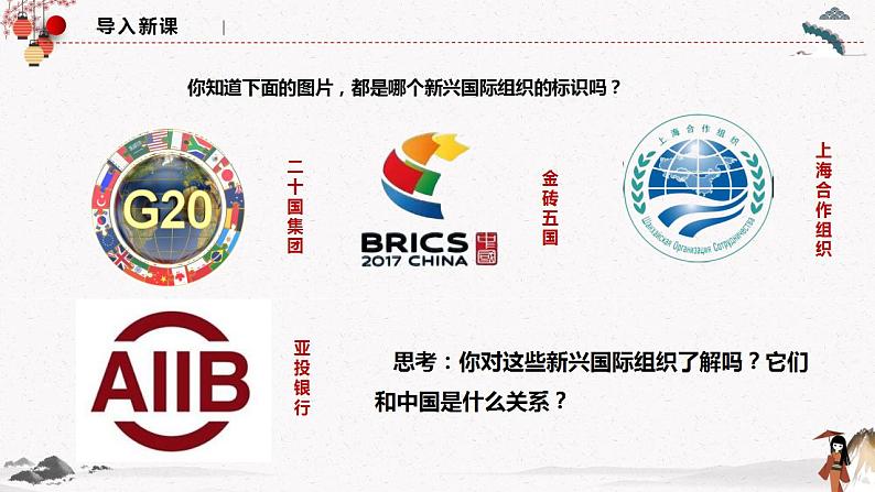 9.2中国与新兴国际组织 课件第1页