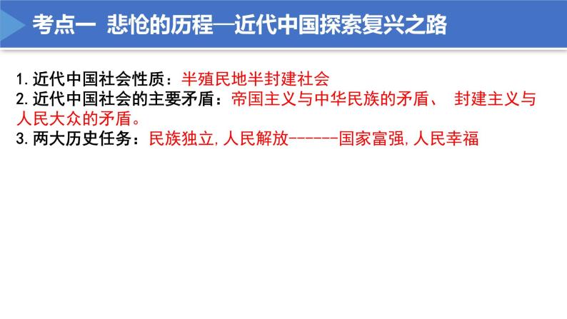 【期末总复习】统编版政治必修一第二课  只有社会主义才能救中国 复习课件06