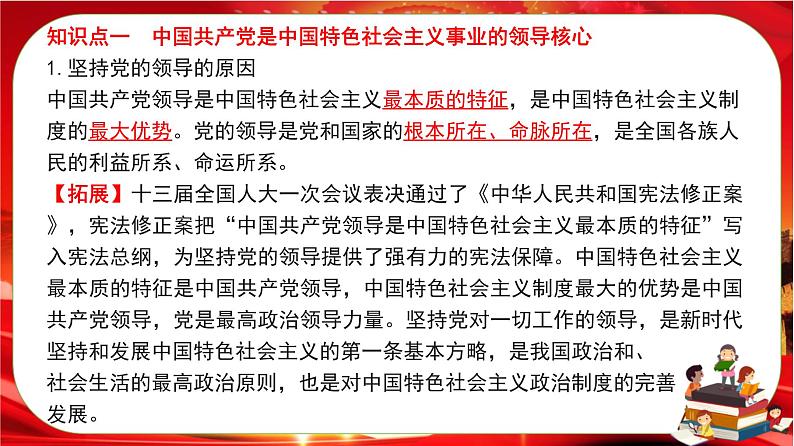 第一单元第三课第一框 坚持党的领导(课件PPT)05