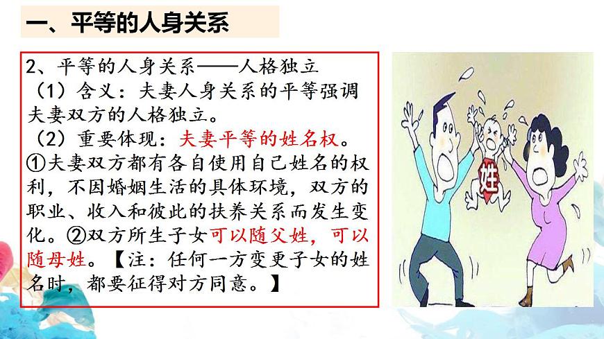 高中政治統(tǒng)編版選擇性必修二6.2 夫妻地位平等（共27張ppt）第7頁(yè)