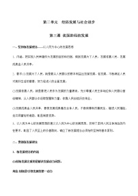 第二单元  经济发展与社会进步【必备知识归纳】-2023年高中政治学业水平考试必备考点归纳与测试（统编版）