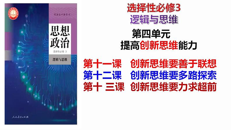 第四单元 提高创新思维能力 单元复习课件-2023届高考政治一轮复习(统编版选择性必修3)第2页