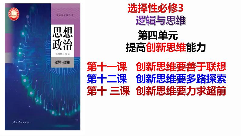 第四单元 提高创新思维能力 单元复习课件-2023届高考政治一轮复习(统编版选择性必修3)第2页