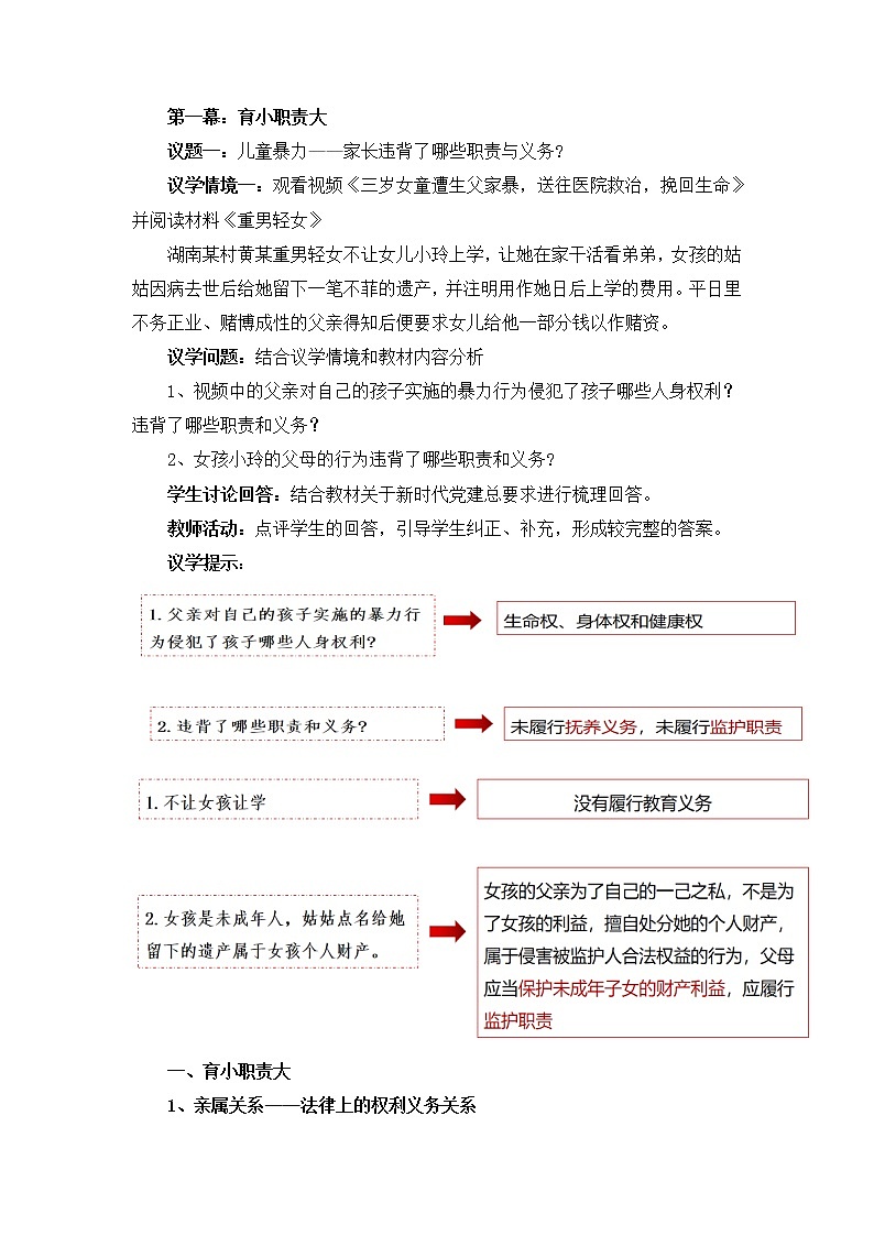 2023年高中政治人教统编版选择性必修二 第五课 5.1家和万事兴 课件(含视频)+教案+练习含解析卷02
