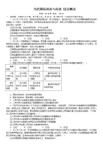 當(dāng)代國際政治與經(jīng)濟(jì) 綜合測試 2022-2023學(xué)年高三政治一輪復(fù)習(xí)統(tǒng)編版選擇性必修一當(dāng)代國際政治與經(jīng)濟(jì)
