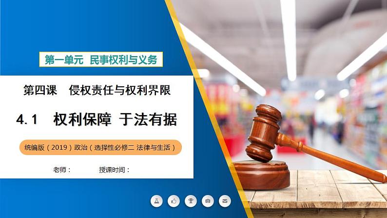 4.1 权利保障 于法有据 课件-2022-2023学年高中政治统编版选择性必修二法律与生活01