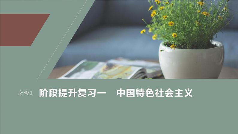 2024届高考一轮复习政治课件(部编版)必修1 阶段提升复习一 中国特色社会主义第1页