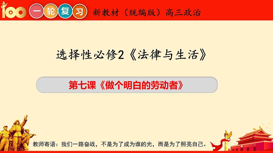 第七課 做個明白的勞動者(課件)2023屆高考政治一輪復習(統(tǒng)編版選擇性必修2)第3頁