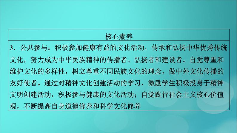 (新高考适用)2023版高考政治二轮总复习 第1部分 专题过关突破 过关微专题10核心考点一 不忘未来与吸收外来课件第7页