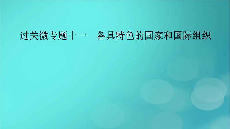 (新高考适用)2023版高考政治二轮总复习 第1部分 专题过关突破 过关微专题11核心考点一 各具特色的国家课件第2页