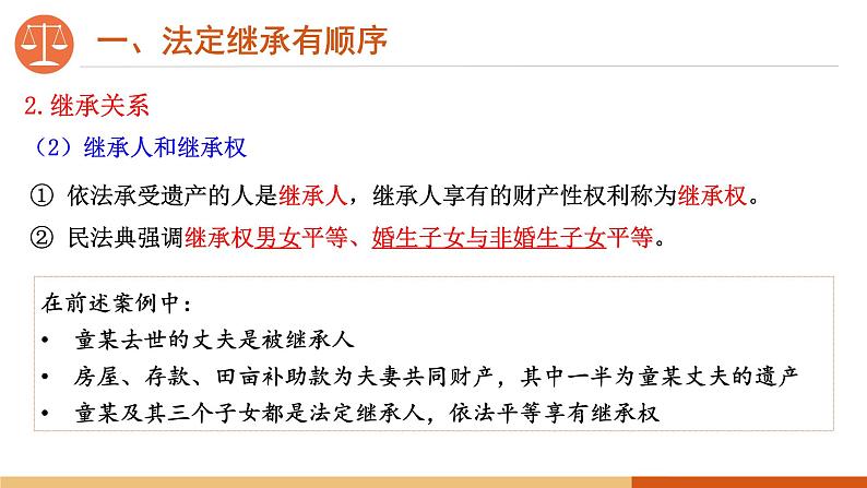 5.2 薪火相传有继承 课件-高中政治统编版选择性必修二法律与生活第4页