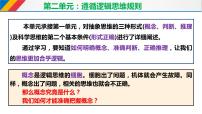 人教統(tǒng)編版選擇性必修3 邏輯與思維概念的概述課文內(nèi)容課件ppt