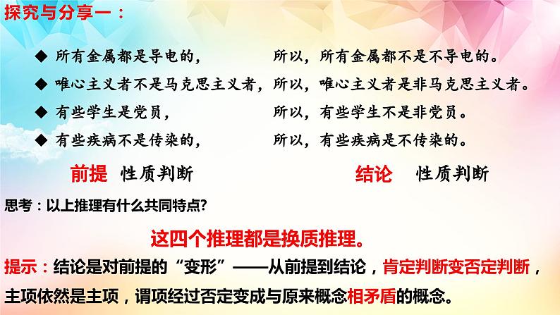 6.2简单判断的演绎推理方法课件-高中政治选择性必修三逻辑与思维05