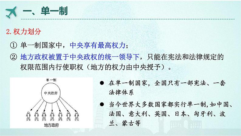 2.2 单一制和复合制 课件-高中政治统编版选择性必修一当代国际政治与经济05