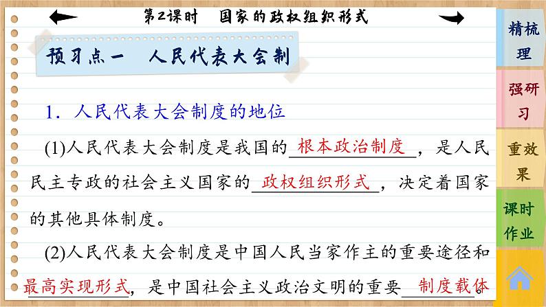 第2课时 国家的政权组织形式 第8页
