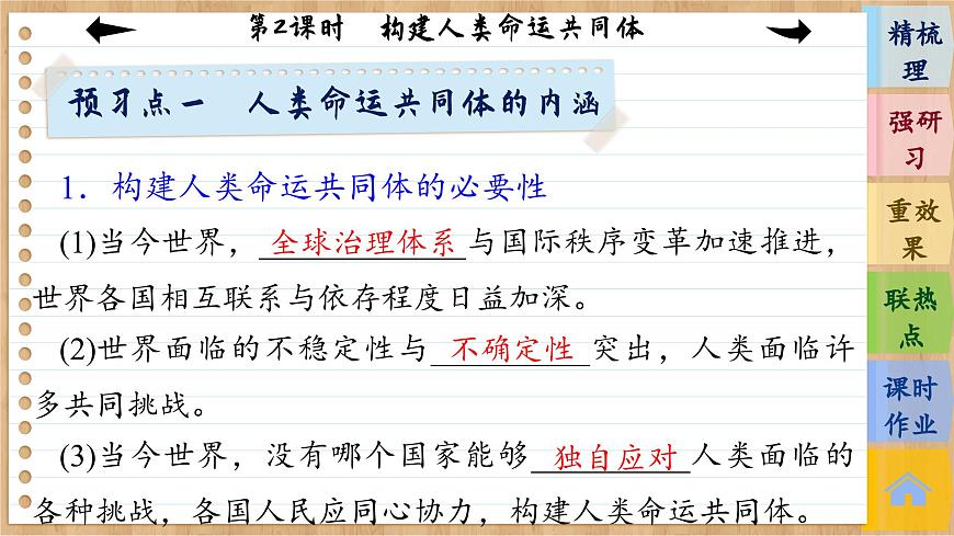 第2課時(shí)　構(gòu)建人類命運(yùn)共同體  第8頁