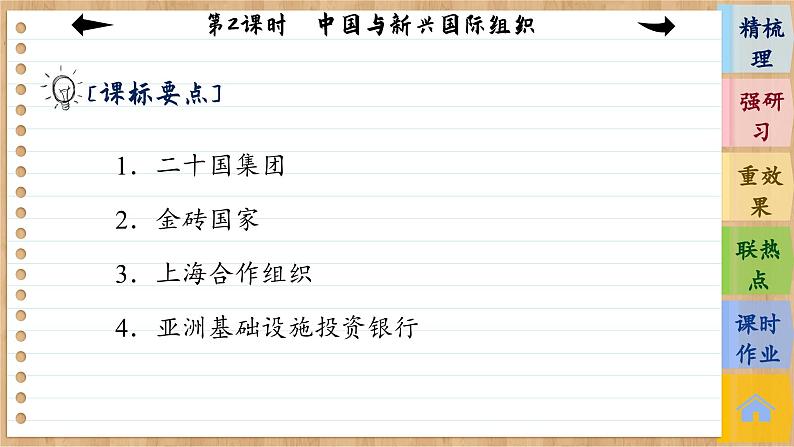 第2课时 中国与新兴国际组织 第4页