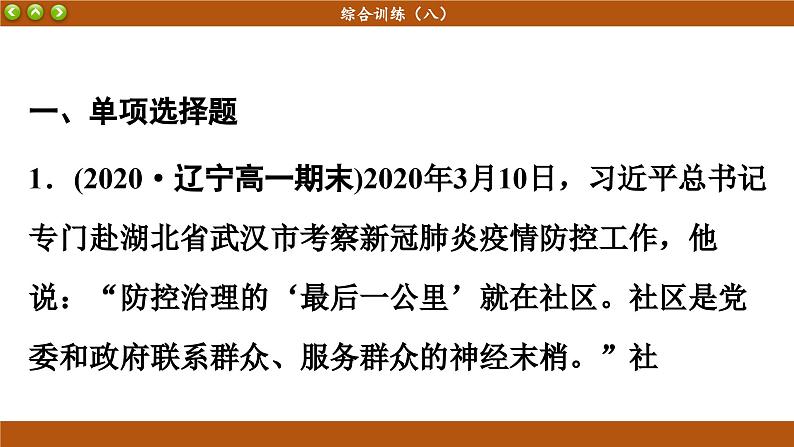 第八课 法治中国建设 综合训练(课件PPT)02